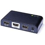 RRP £51.00 Techly IDATA HDMI2-4K2 IDATA-HDMI2-4K2 2 Port HDMI Splitter 3840 x 2160 Pixel Black