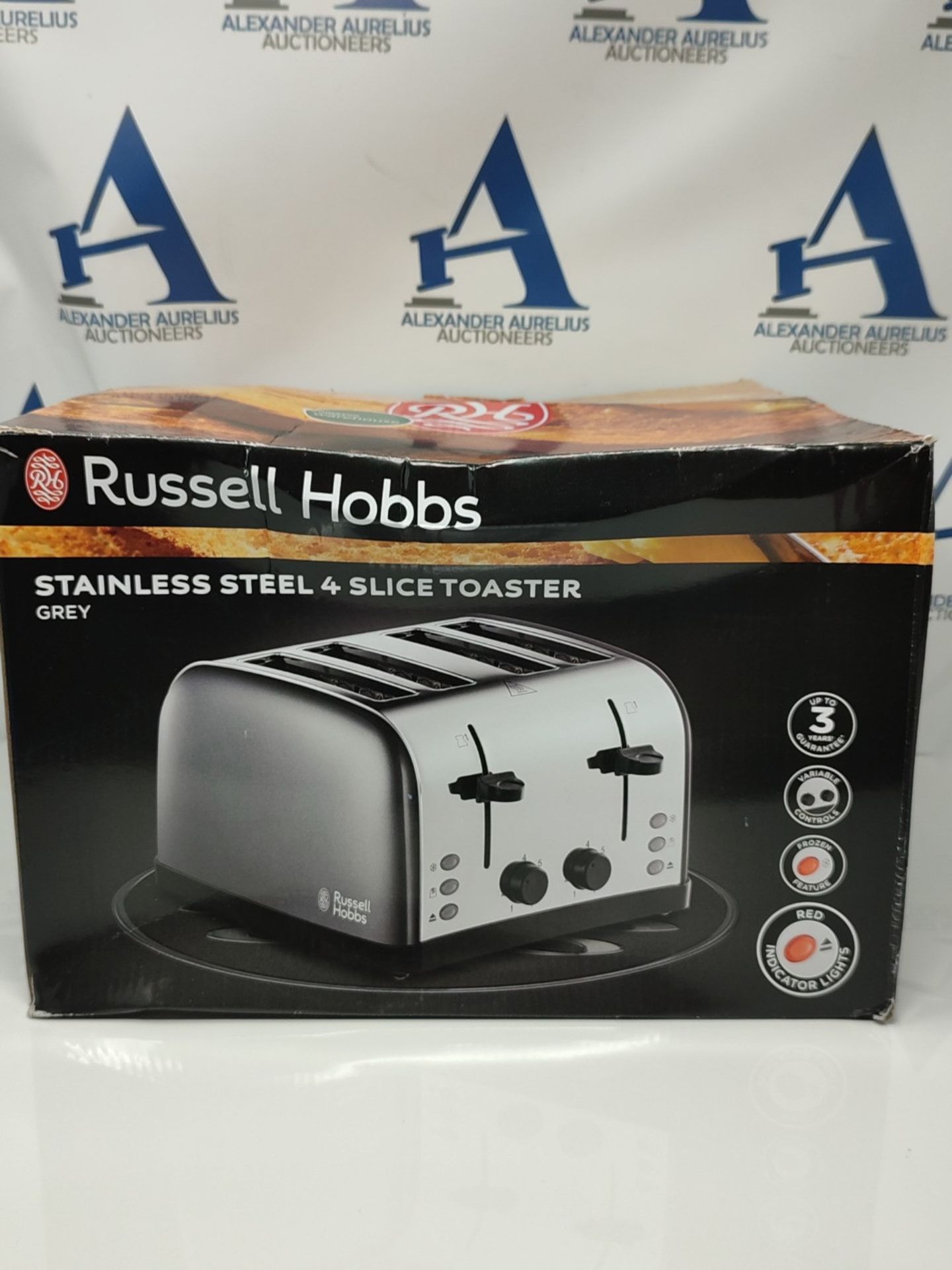 Russell Hobbs 28364 Stainless Steel Toaster, 4 Slice with Variable Browning Settings a - Image 2 of 3