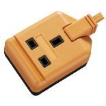 Masterplug EXS13110O-01 Heavy Duty Single Socket Extension Lead, 10 Metres, Orange