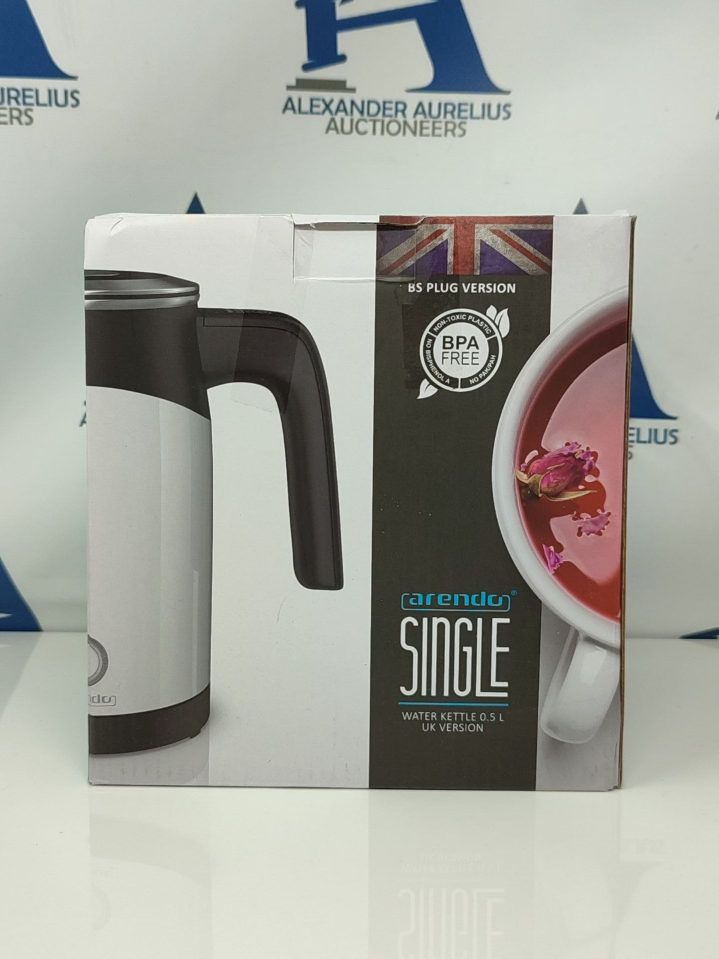 Arendo - Electric Kettle 0.5 Litre Cordless - Stainless Steel Water Boiler with 5 Temp - Image 2 of 3