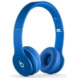 RRP £170.00 [CRACKED] Beats by Dr. Dre Solo HD On-Ear Headphones - Monochromatic Blue