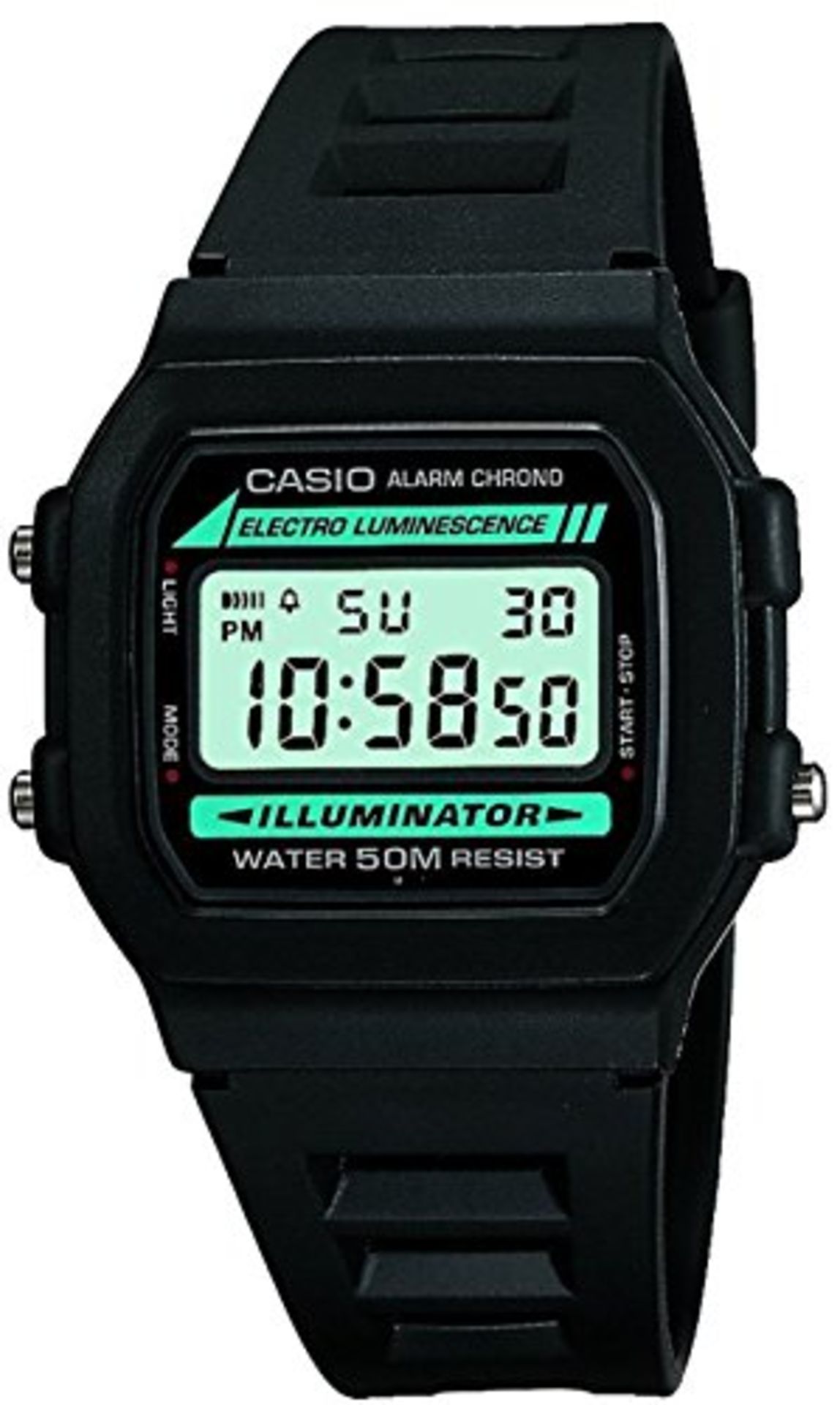 Casio Classic Men's Watch in Resin/Stainless Steel with Daily Alarm and Automatic Cale