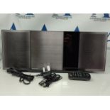 RRP £220.00 PANASONIC SC-HC397EB-K Wall-mountable Wireless Flat Panel Hi-Fi System with DAB/FM Rad