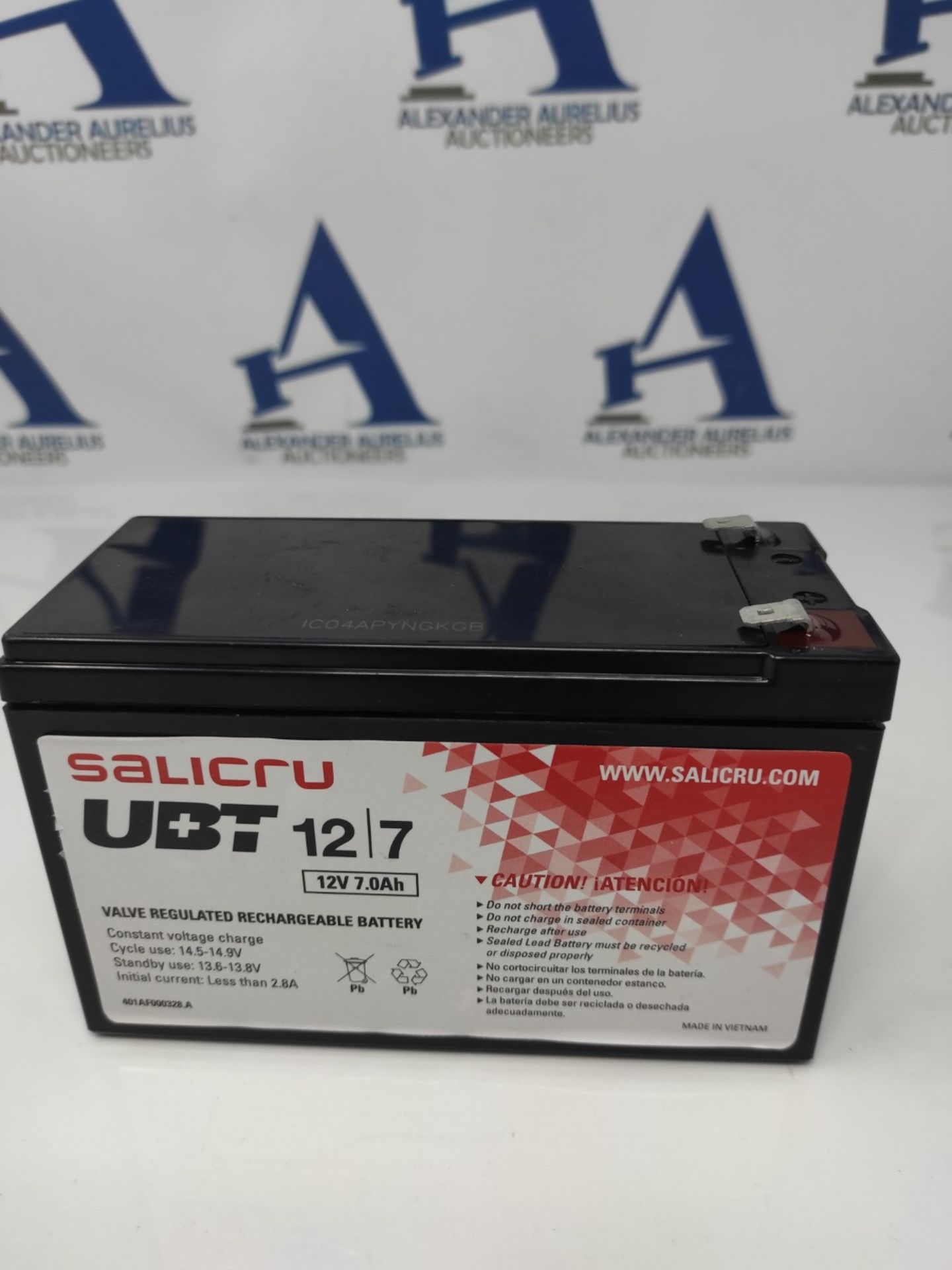 Salicru,UBT 12/7,Black,013BS000001 UBT 12V/7AH Battery - Image 2 of 2