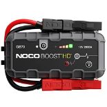 RRP £188.00 NOCO Boost HD GB70 2000A UltraSafe Car Jump Starter, Jump Starter Power Pack, 12V Batt