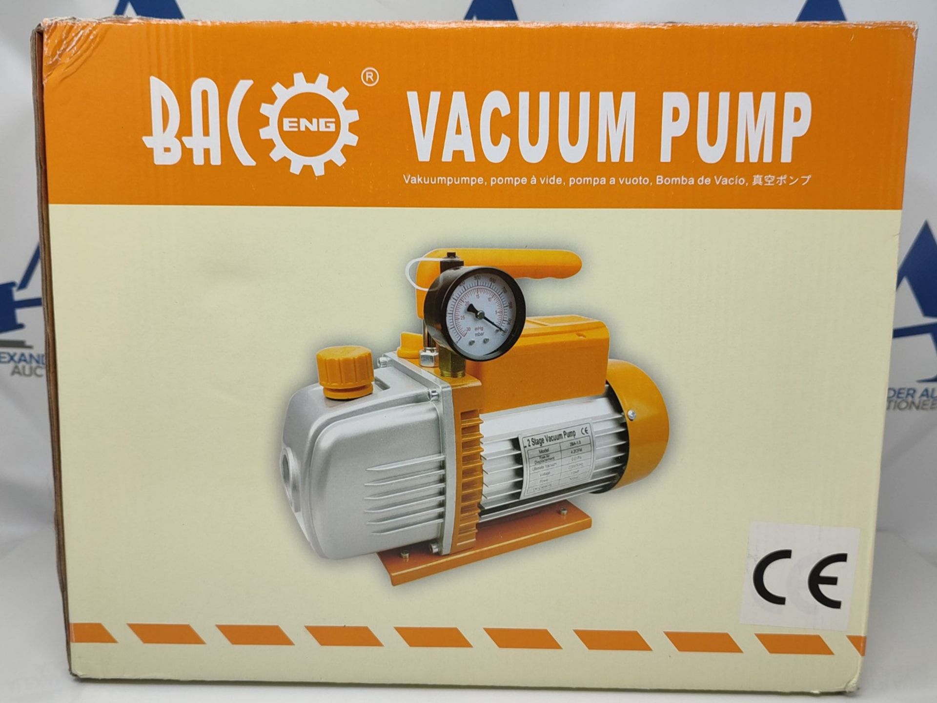 RRP £109.00 BACOENG 4.2 CFM Double stage Vacuum Pump - Image 2 of 3