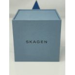 RRP £149.00 Skagen Mens Chronograph Quartz Watch with Leather Strap