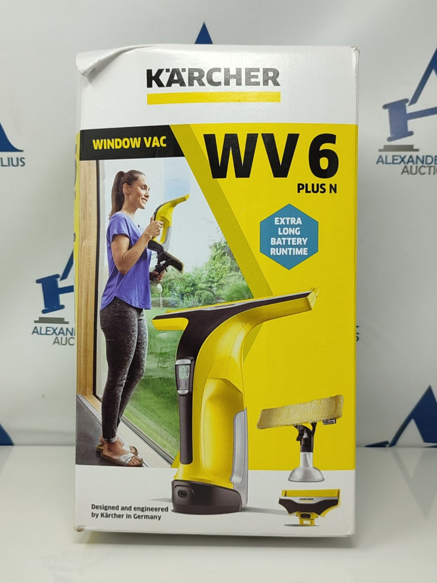 RRP £74.00 Kärcher 16332220 WV 6 Plus N Window Vac, 10 W, 240 V, Yellow/Black - Image 2 of 3