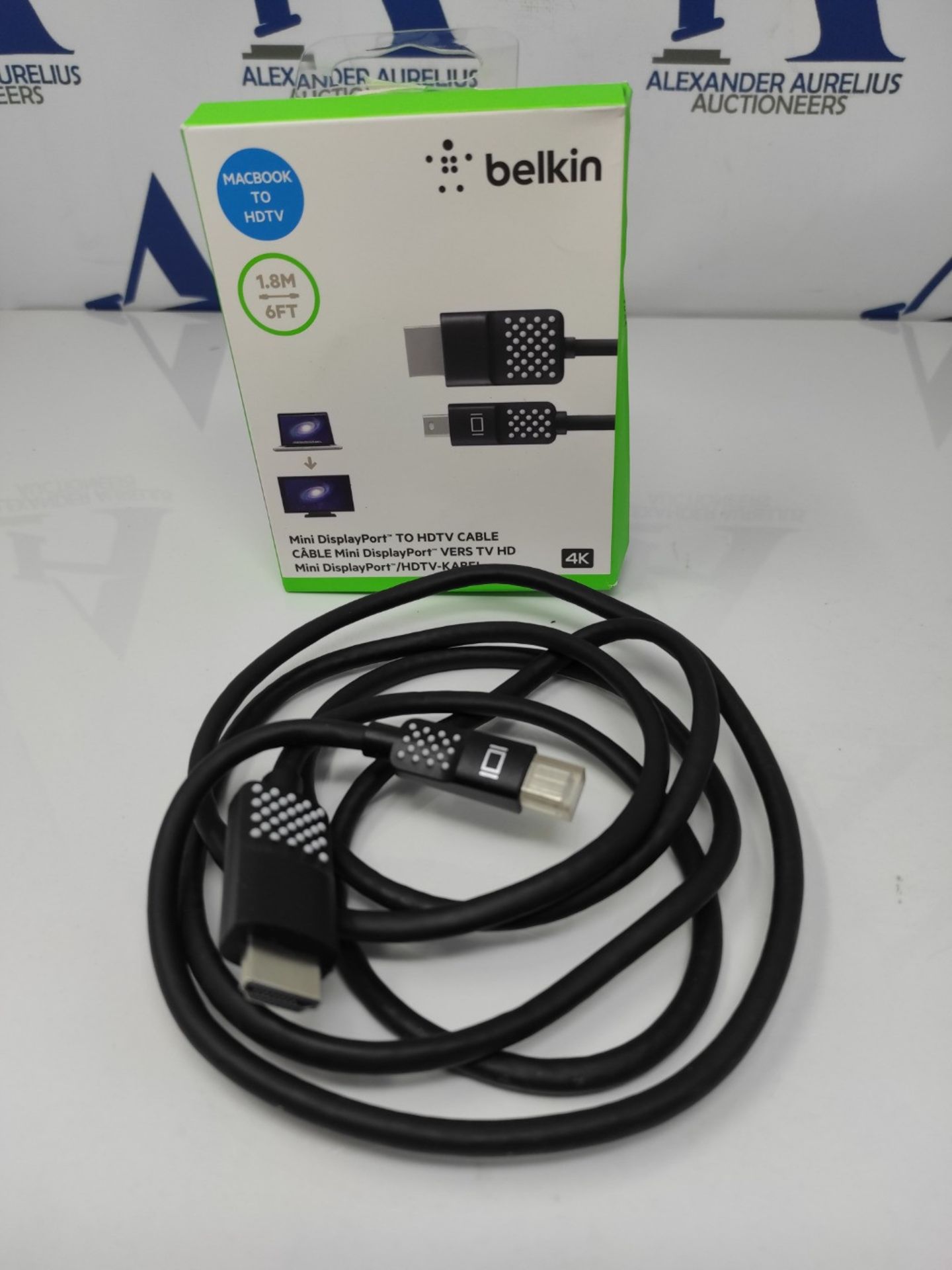 Belkin F2CD080bt06 Mini Display Port to HDMI Cable, 6 feet (1.8 m), 4K (Compatible for - Image 2 of 2