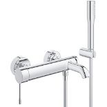 RRP £197.00 GROHE Essence | Badarmaturen - Einhand-Wannenbatterie, DN 15 | chrom | 33628001