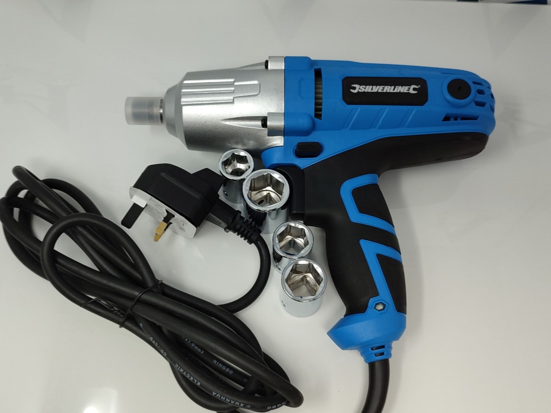 RRP £61.00 Silverline 593128 400W Electric Wrench 400W UK - Image 3 of 3