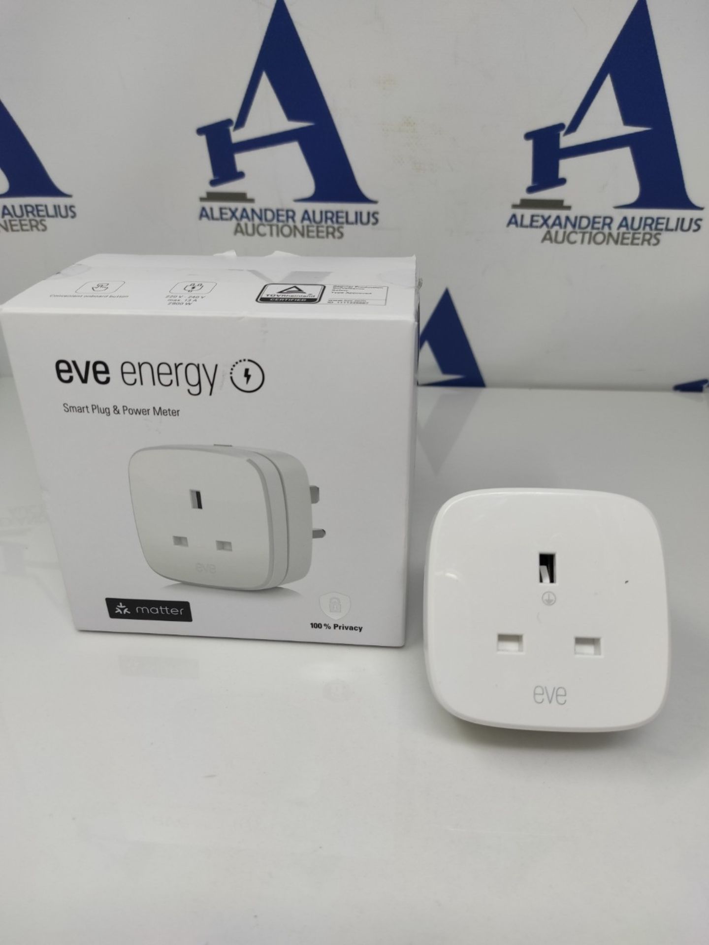 Eve Energy (Matter) UK - Smart Plug, Control & Automate Lights / Appliances, Secure &