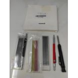 Mechanical Carpenter Pencils Set with Marker Refills and Carbide Scriber Tool, Solid D