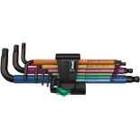 Wera 950 SPKL/9 SM N SB Multicolour BlackLaser L-key set, 9pc, Metric, 1.5-10mm, 05073