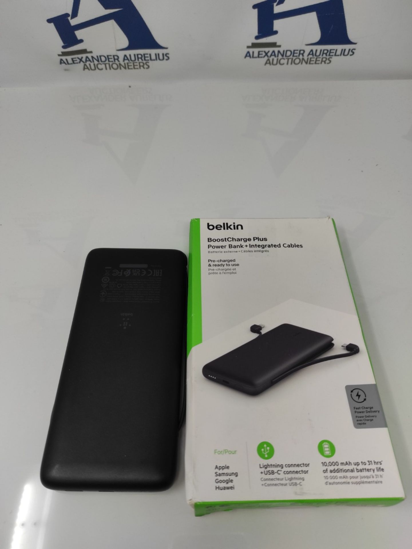 RRP £54.00 Belkin BOOSTCHARGE Plus 10K Portable Charger Power Bank (10,000 mAh with Integrated L - Image 2 of 2