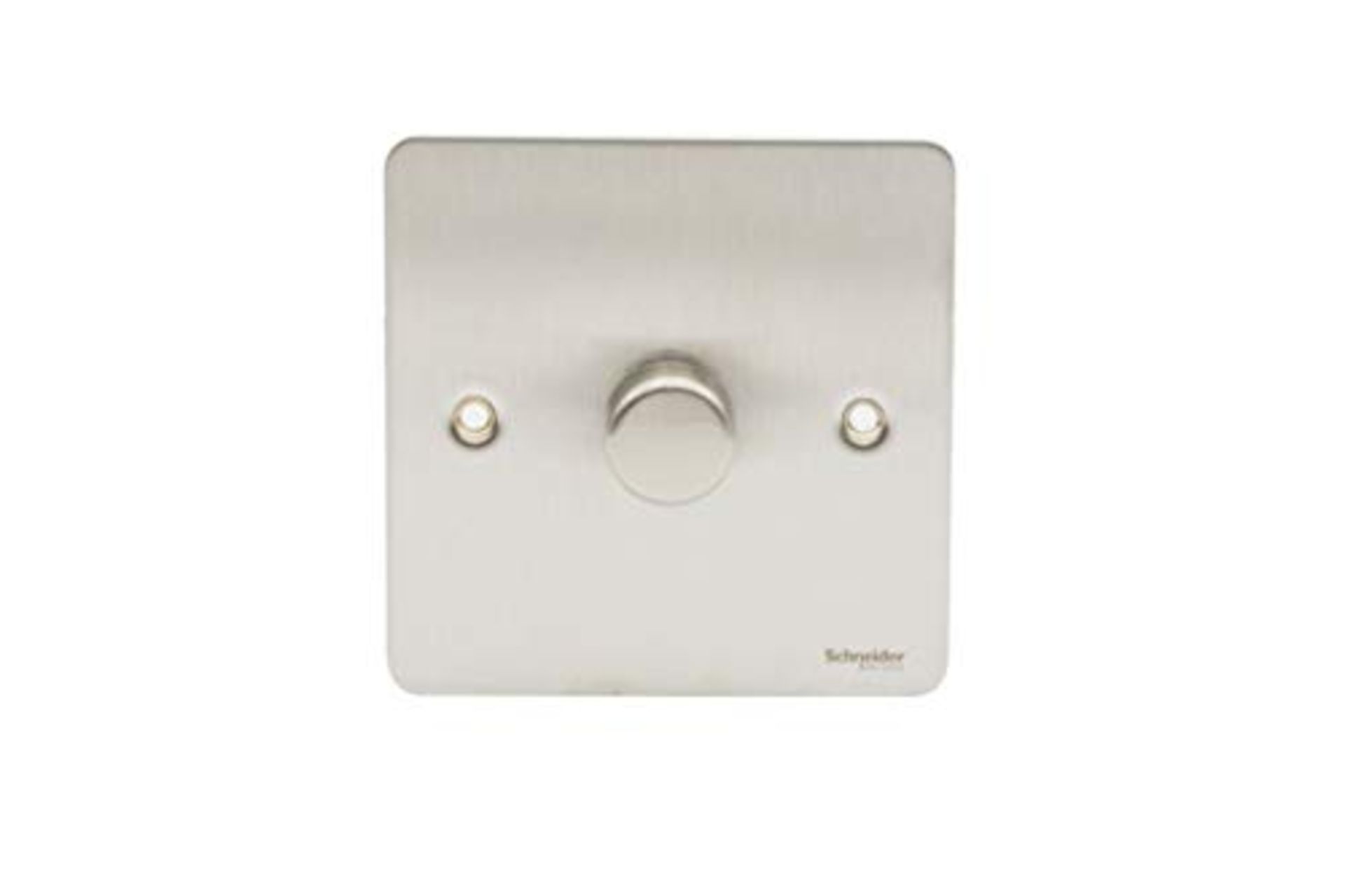 RRP £60.00 Schneider Electric Ultimate Flat Plate - Single 2 Way LED Dimmer Light Switch, 100W/VA