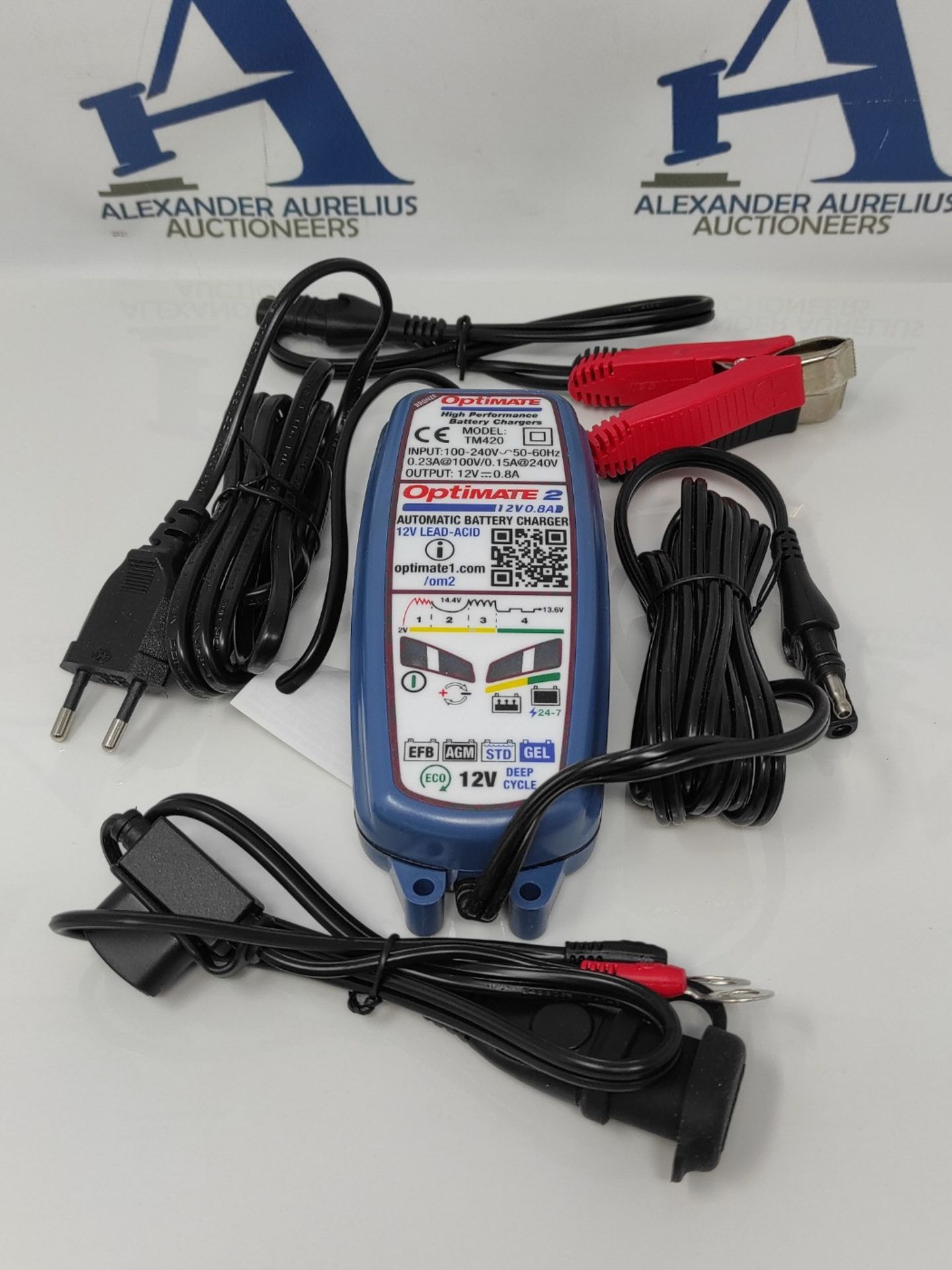 RRP £52.00 OptiMate TM420 2 12V Motorcycle Automotive Smart Automatic Battery Charger Maintainer - Image 3 of 3