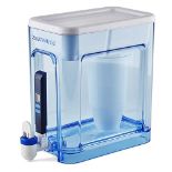 ZeroWater 5.2 L Cup Ready-Read 5-Stage Water Filter Dispenser, IAPMO Certified to Redu