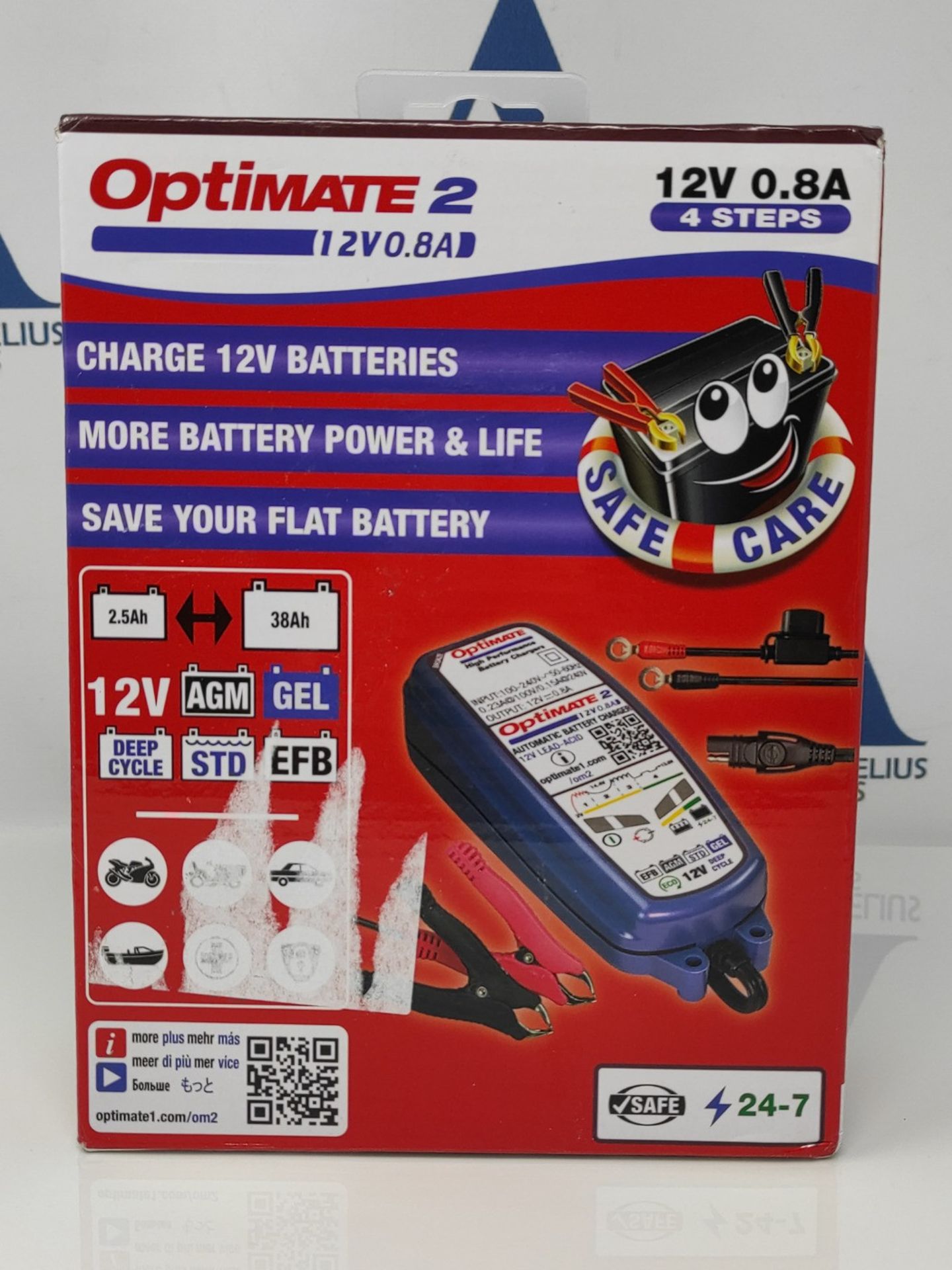 RRP £52.00 OptiMate TM420 2 12V Motorcycle Automotive Smart Automatic Battery Charger Maintainer - Image 2 of 3