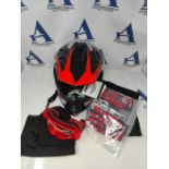 Zorax ZOR-X19 Red M (51-52cm) PREDATOR Kids Motorbike Motocross MX Helmet ECE 2206 & G