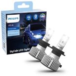 Philips Ultinon Pro3021 LED Car Headlight Bulb (H7), cool white light of 6.000K, set o