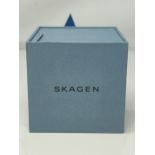 RRP £149.00 Skagen Mens Chronograph Quartz Watch with Leather Strap