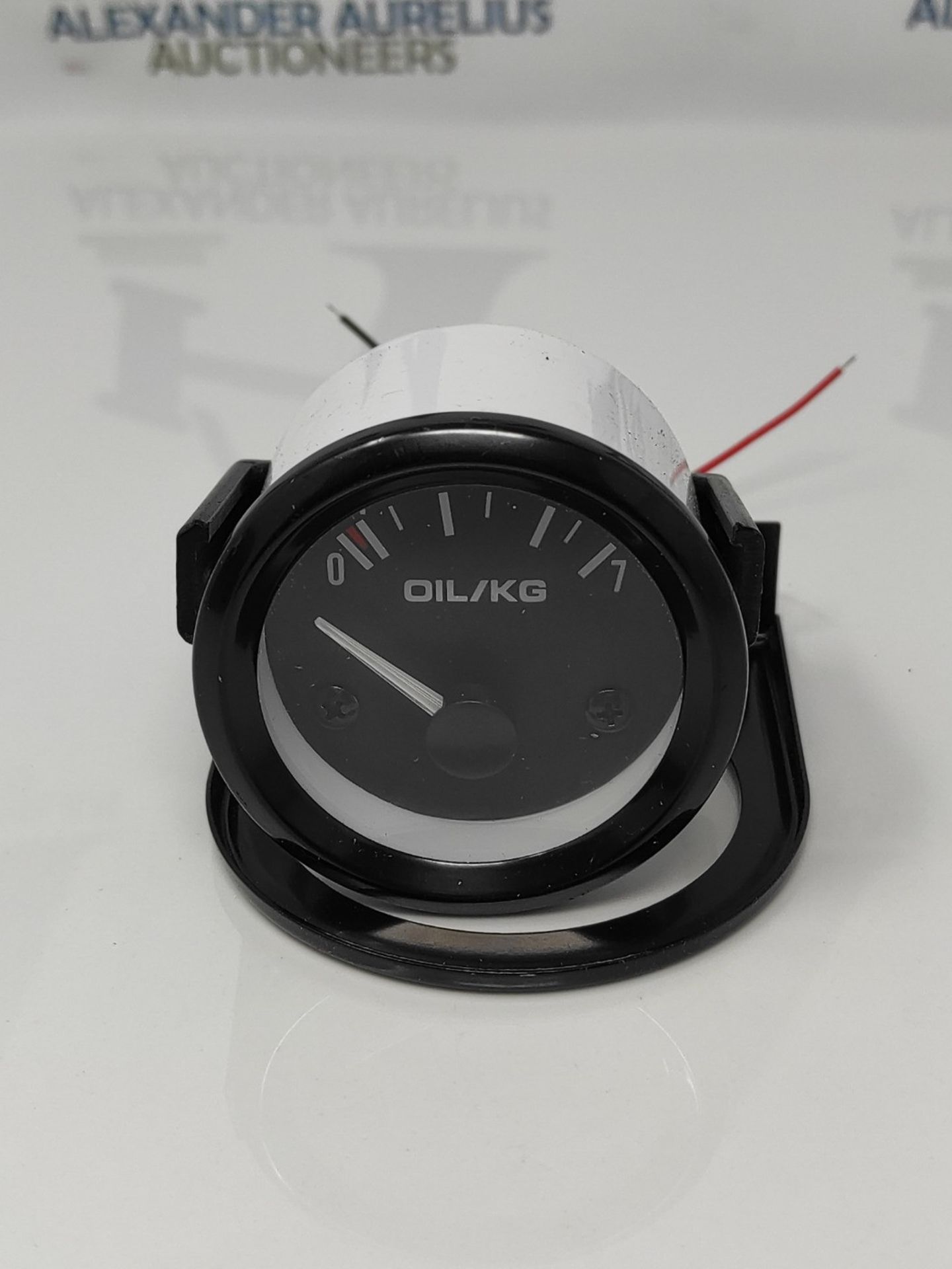 Suuonee Oil Pressure Gauge,52mm/2in 12V Universal Car Electromagnetic Oil Pressure Gau