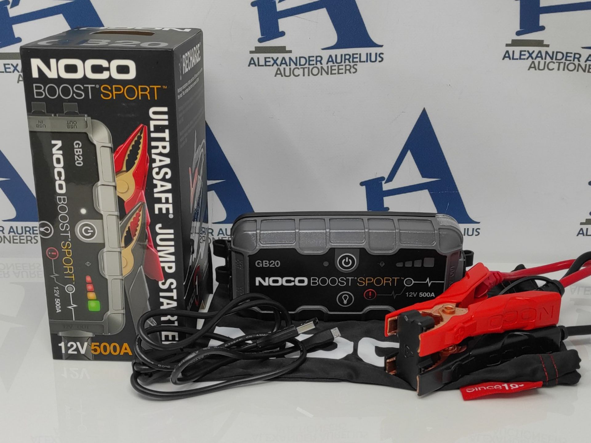 RRP £80.00 NOCO Boost Sport GB20 500A UltraSafe Car Jump Starter, Jump Starter Power Pack, 12V Ba - Image 3 of 3