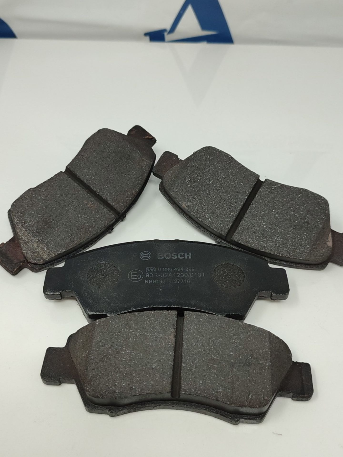 Bosch BP1234 Brake Pads - Front Axle - ECE-R90 Certified - 1 Set of 4 Pads - Bild 3 aus 3