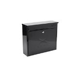 Burg-Wachter MB02BK Black Elegance Wall Mounted Galvanised Steel Lockable Weatherproof