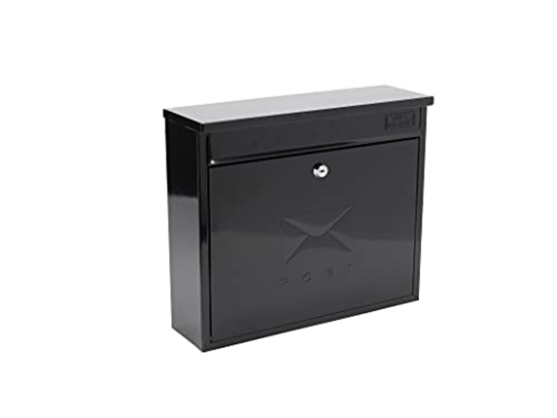 Burg-Wachter MB02BK Black Elegance Wall Mounted Galvanised Steel Lockable Weatherproof