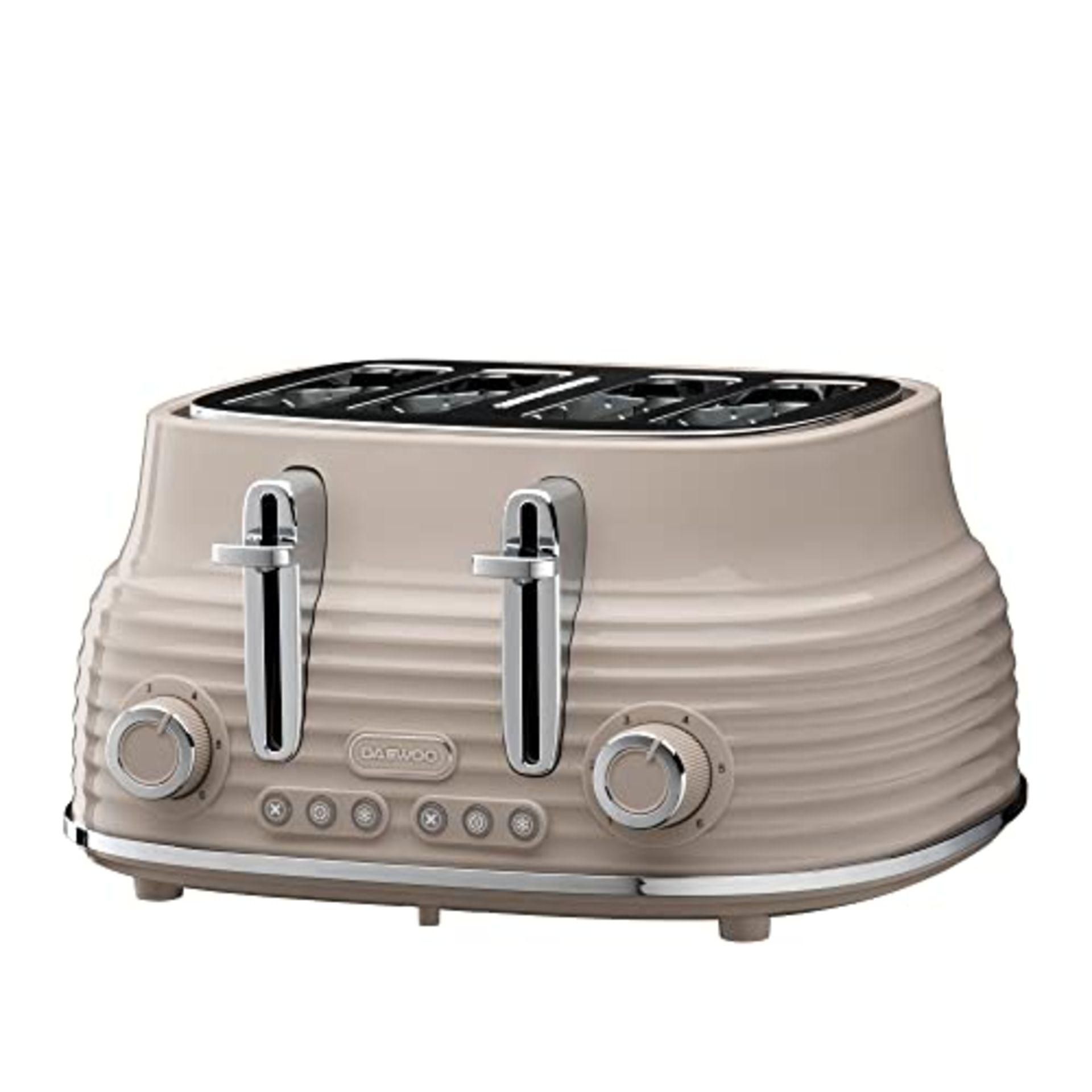 RRP £59.00 Daewoo Sienna Collection 4 Slice Toaster, Adjustable Browning Controls, Cancel, Defros