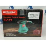 Orbital Sander, HYCHIKA 300W 13000RPM Random Orbital Sander, 6 Variable Speeds, 125mm