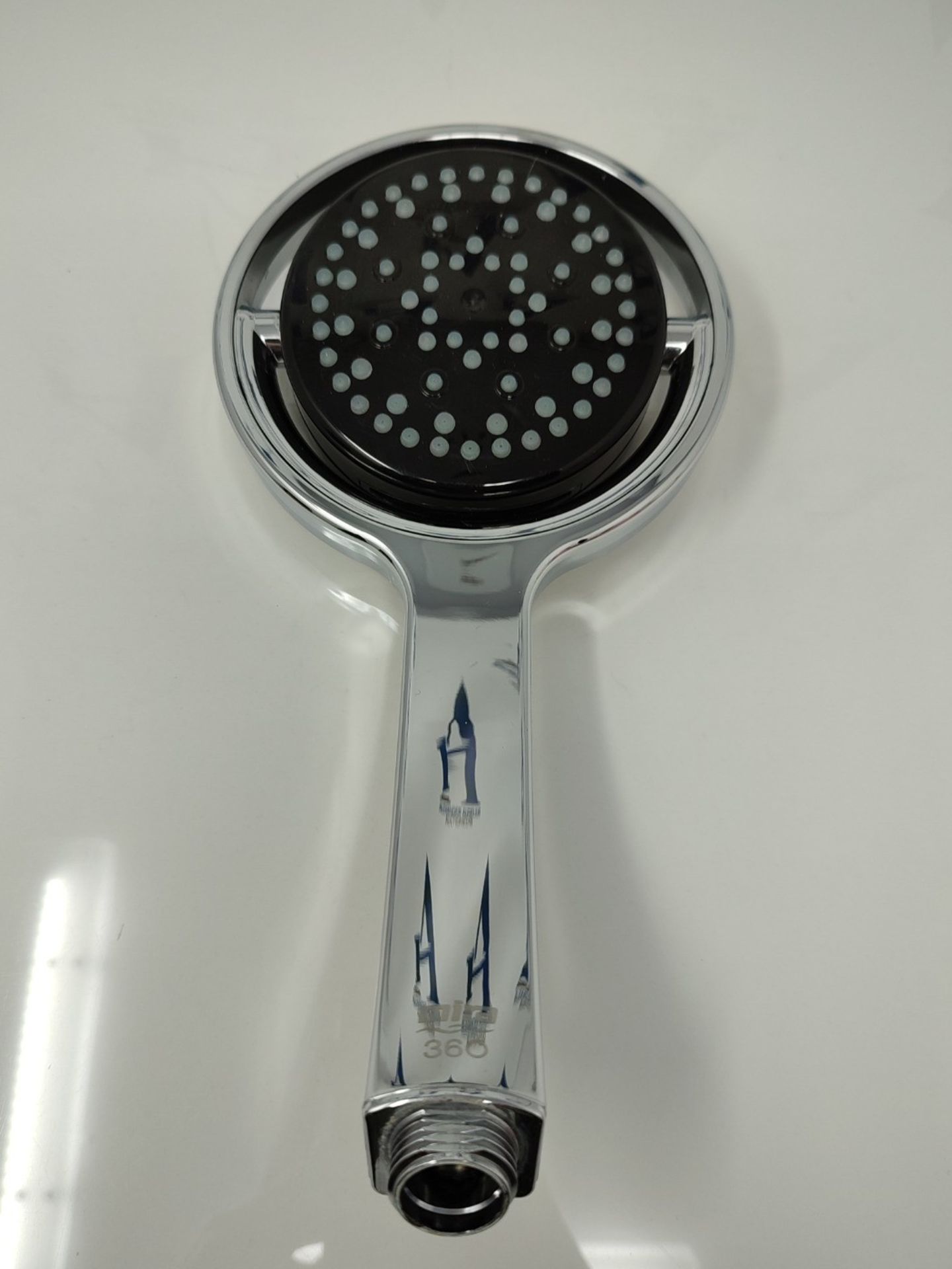 RRP £55.00 Mira Showers 360 Shower Head Handheld Shower Head 4 Spray Shower Head Black/Chrome 2.1 - Image 2 of 3