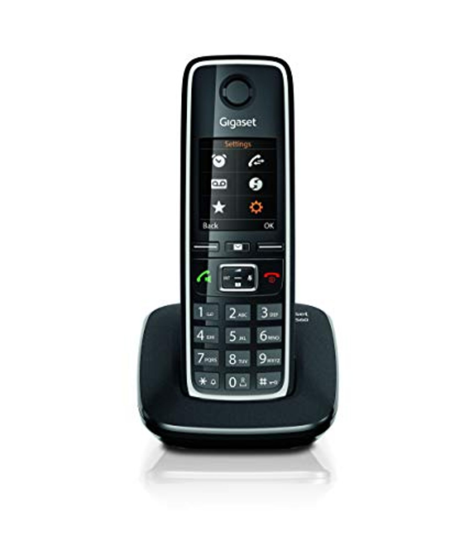 Gigaset C560 Cordless Telephone, Call Transfer, Customizable Ringtones and Contacts, H