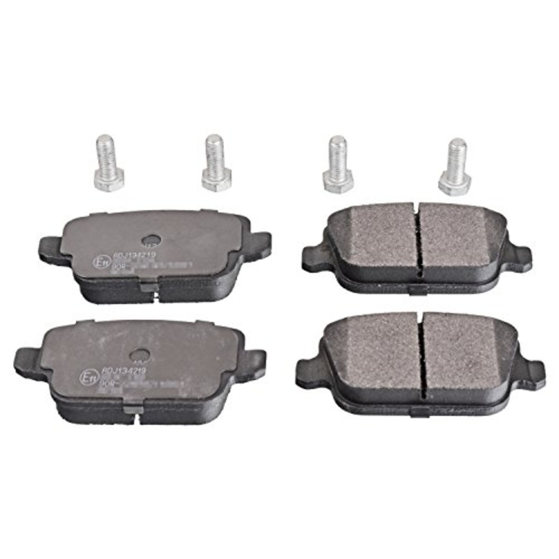 Blue Print ADJ134219 Brake Pad Set with screws, pack of four