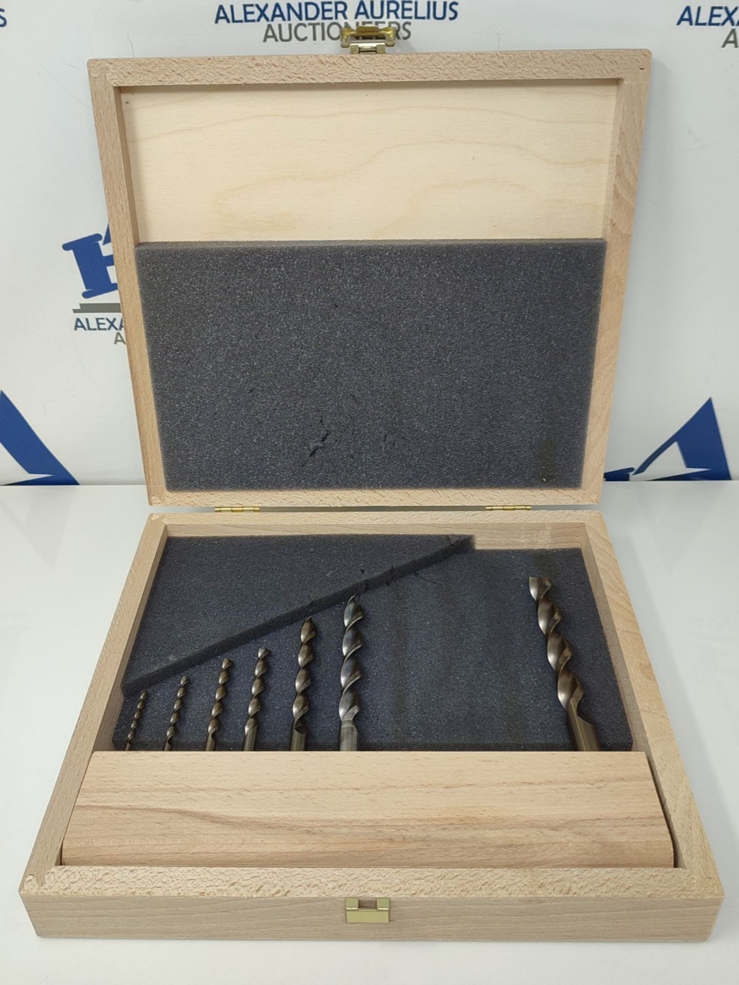 RRP £150.00 FAMAG 1594510 10pcs HSS-Ground Brad Point Drill Bit Set in Wooden Case