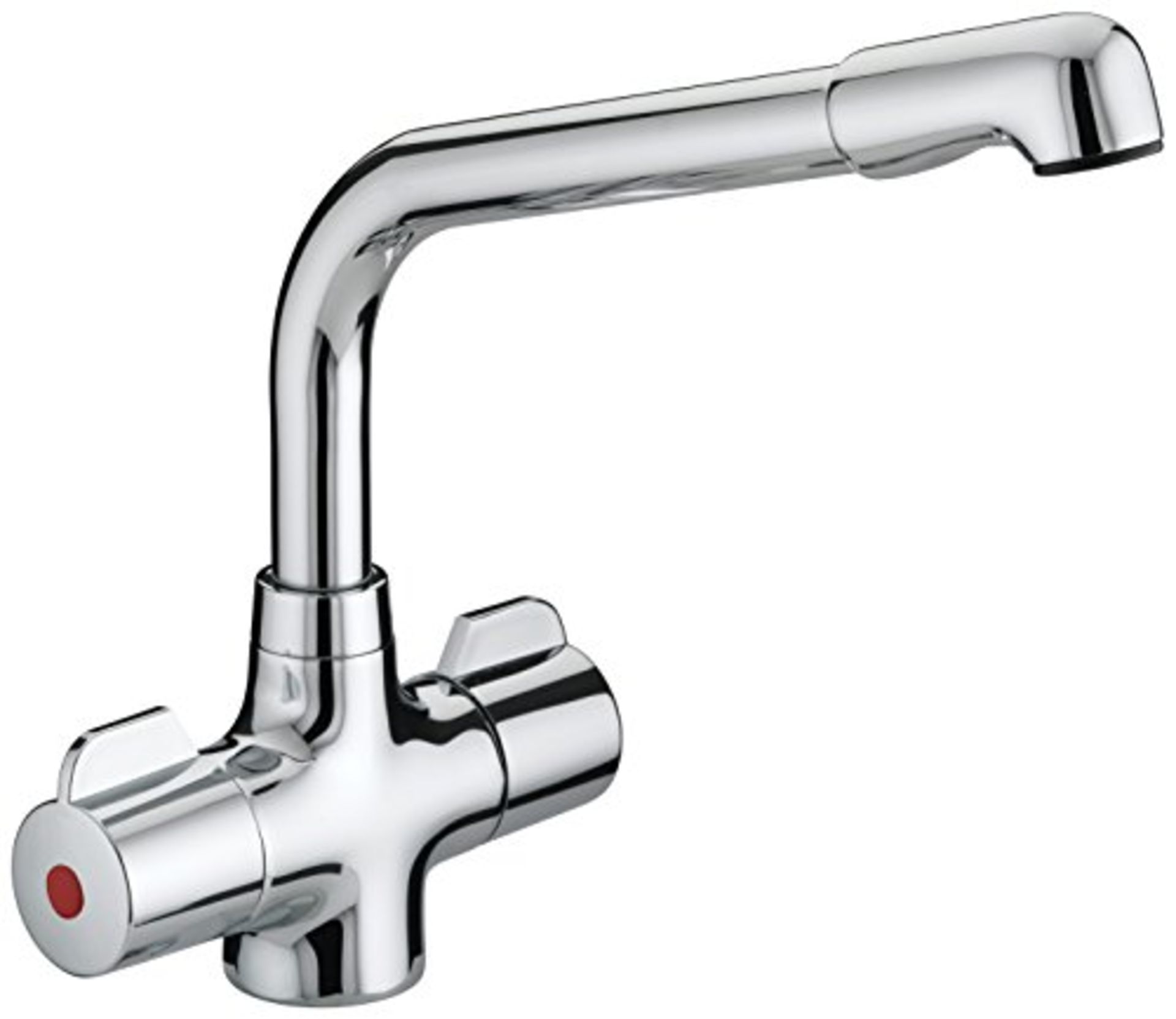 RRP £78.00 Bristan MH SNK EF C Manhattan Easyfit Kitchen Sink Mixer Tap with Swivel Spout, Chrome