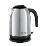 Russell Hobbs 23911 Adventure Polished Stainless Steel Electric Kettle Open Handle, 30