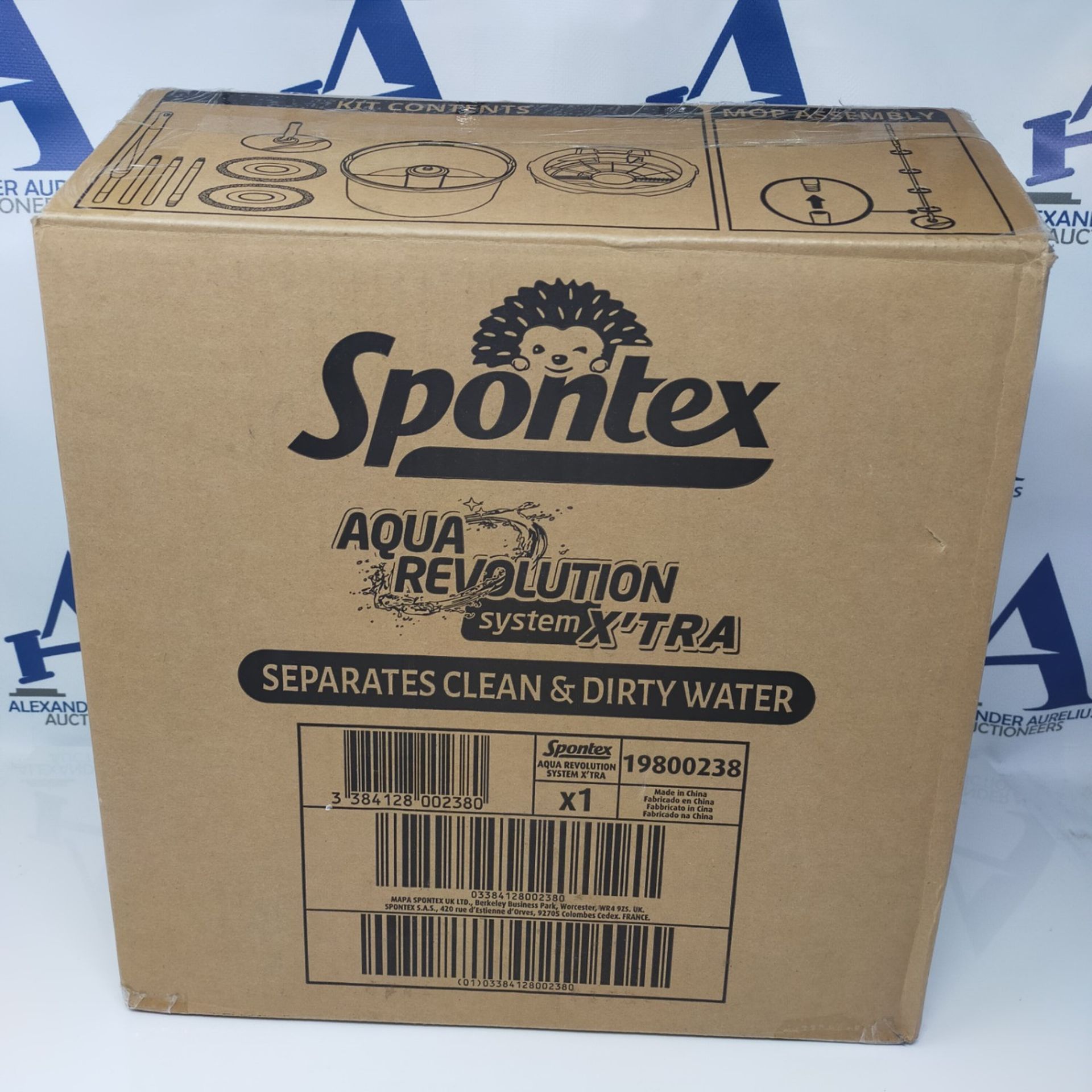 Spontex Aqua Revolution System X'tra Floor Mop and Bucket Set  Separates Clean & Di - Image 2 of 3
