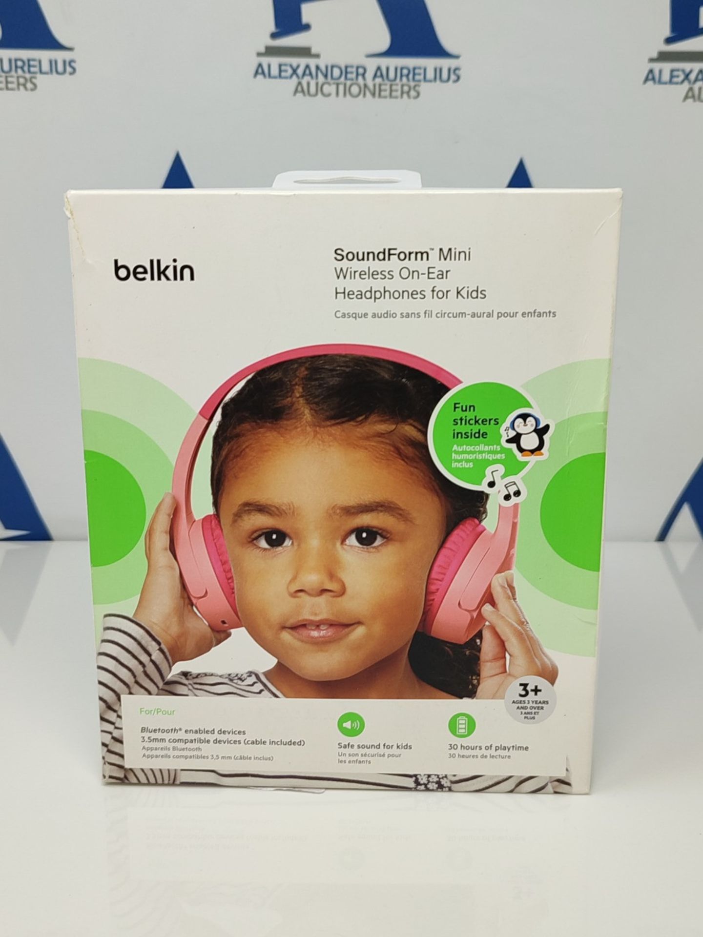 Belkin SoundForm Mini Kids Wireless Headphones with Built in Microphone, On Ear Headse