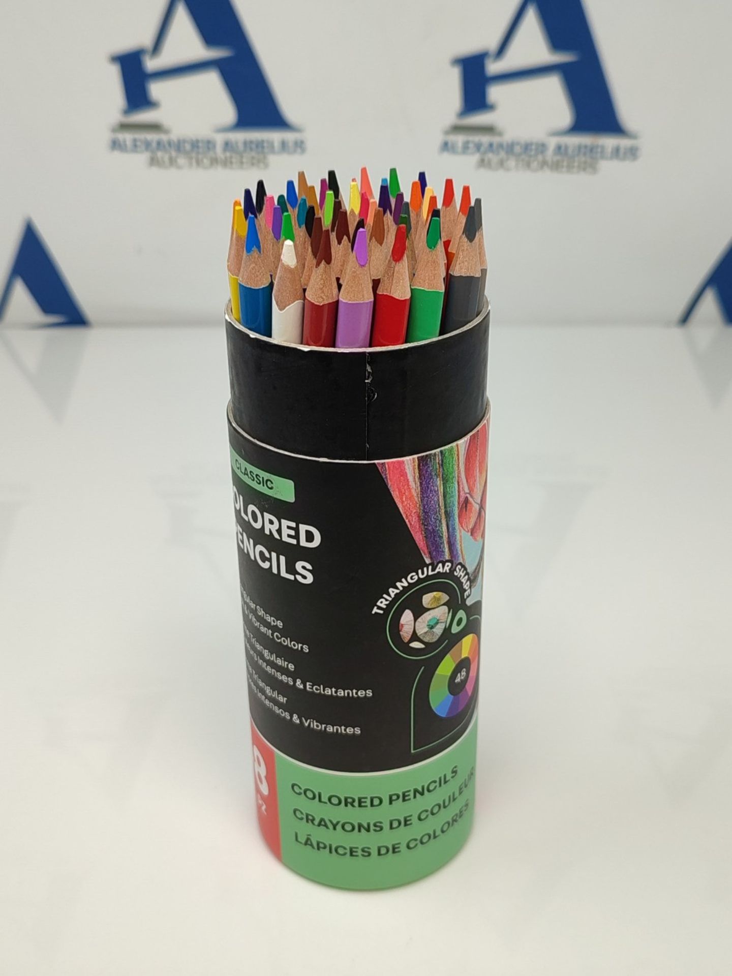 ARTEZA Coloured Pencils [48 Colours] Soft, Highly-Pigmented, Wax-Based Core Pencil Cra - Image 2 of 2