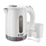 Russell Hobbs 23840 Compact Travel Electric Kettle, Plastic, 1000 W, White