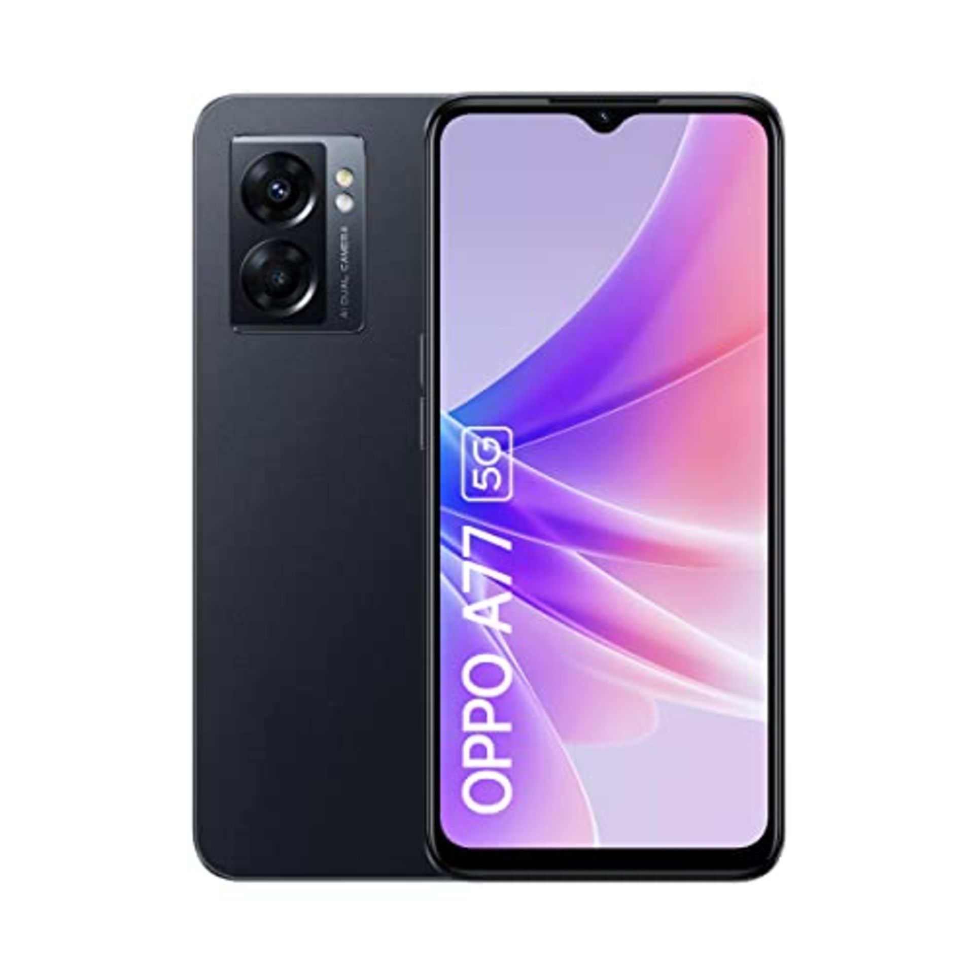 RRP £208.00 [CRACKED] OPPO A77 5G Smartphone, MediaTek Dimensity 810 5G, 6.56 LCD HD+ 90Hz, 48M