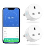 GHome Smart Plug with Energy Monitoring, 13A WiFi Plug Works with Alexa and Google Hom