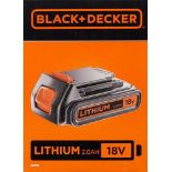 BLACK+DECKER 18 V 2.0AH Lithium Ion Battery Convenient Compact and Versatile Compatibl