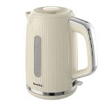 Breville Bold Vanilla Cream Electric Kettle | 1.7L | 3kW Fast Boil | Cream & Silver Ch