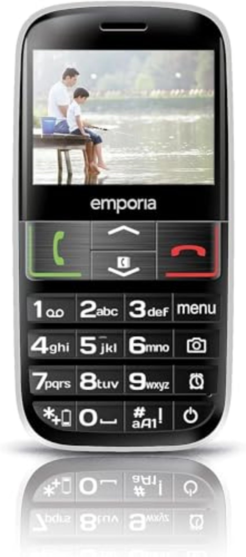 RRP £64.00 Emporia EUPHORIA 2.3" 90g Black, Silver - mobile phones (Single SIM, MiniSIM, Alarm cl