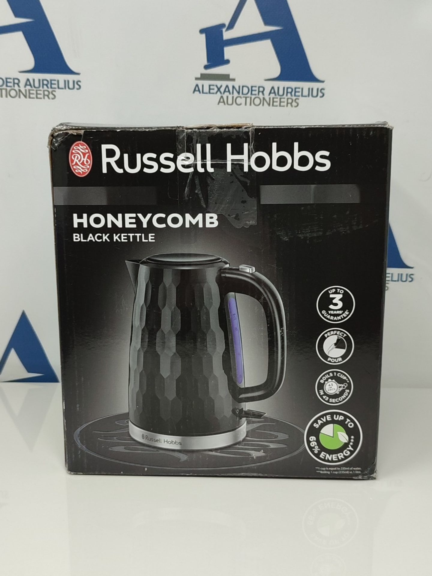 Russell Hobbs 26051 Cordless Electric Kettle - Contemporary Honeycomb Design with Fast - Image 2 of 3