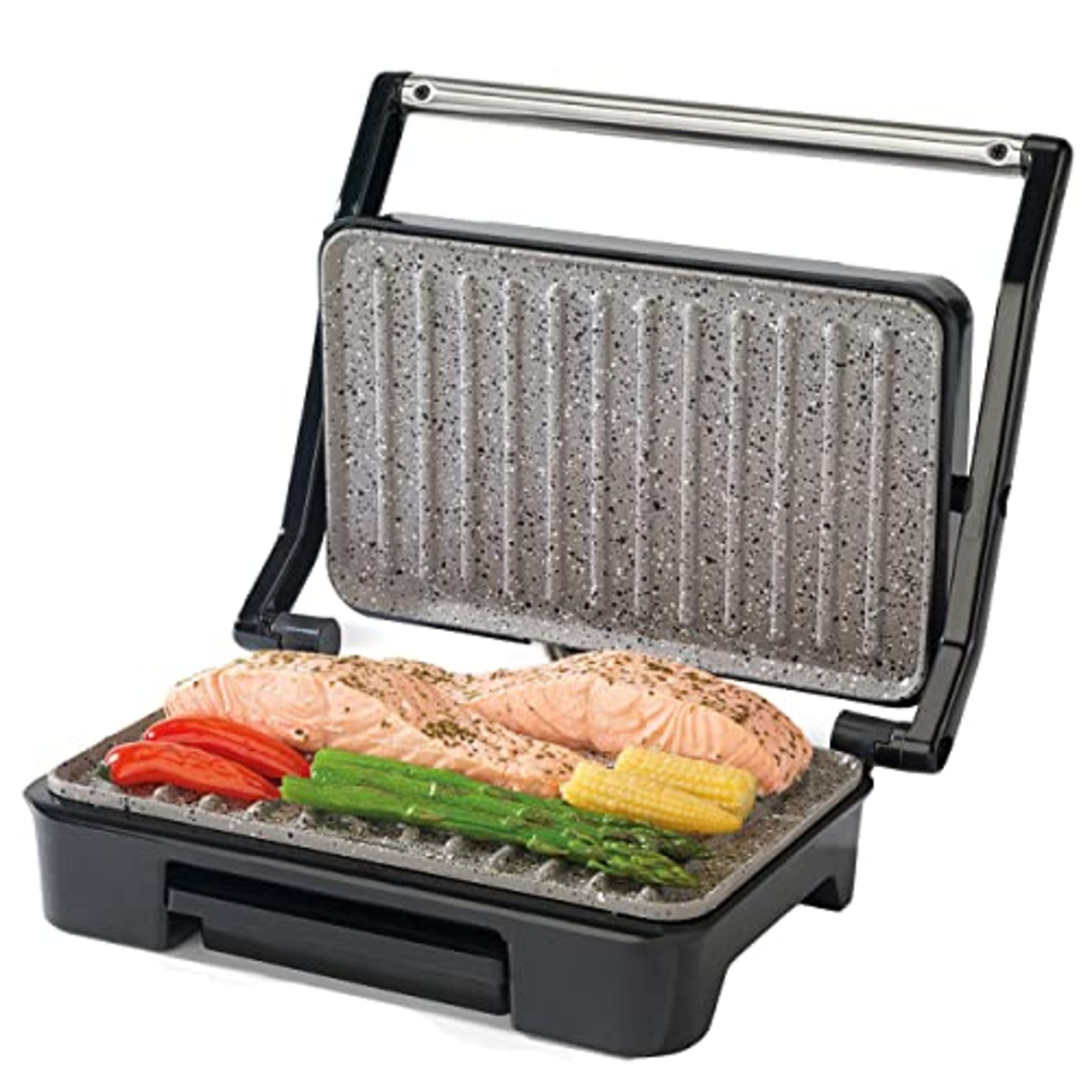 [CRACKED] Salter EK2009 Marblestone Electric Health Grill & Panini Press - Non-Stick P